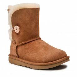 Enfant Chaussures UGG - K Bailey Button II 1017400K K/Che Marron