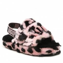 Enfant Chaussons UGG - K Fluff Yeah Aninmalia 1124939K Pslp Rose