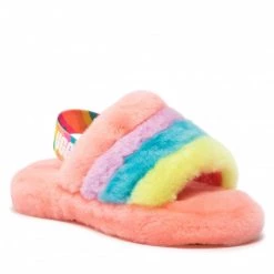 Enfant Chaussons UGG - K Fluff Yeah Slide 1124925K Pbtn Multicolore