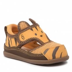 Enfant Sandales Ugg - T Delta Closed Toe Tiger Stuffie 1124944T Dder Orange