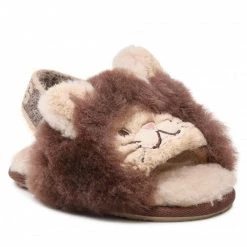 Enfant Chaussons UGG - T Fluff Teah Slide Lion Stuffie 1127712T Sclt Marron
