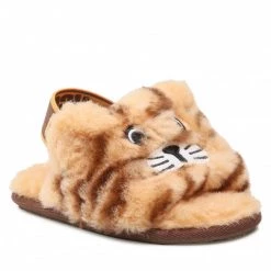 Enfant Chaussons Ugg - T Fluff Yeah Slide Tiger Stuffie 1124940T Dder Marron