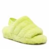 Femme Chaussons UGG - W Fluff Yeah Slide 1095119 Klm Vert -Promos Ugg Magasin 01 0000300313800 rz