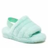 Femme Chaussons UGG - W Fluff Yeah Slide 1095119 Pemr Vert -Promos Ugg Magasin 01 0000300313824 rz