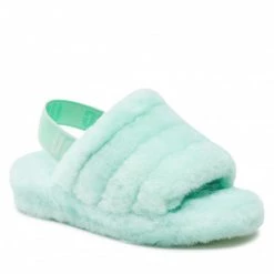 Femme Chaussons UGG - W Fluff Yeah Slide 1095119 Pemr Vert