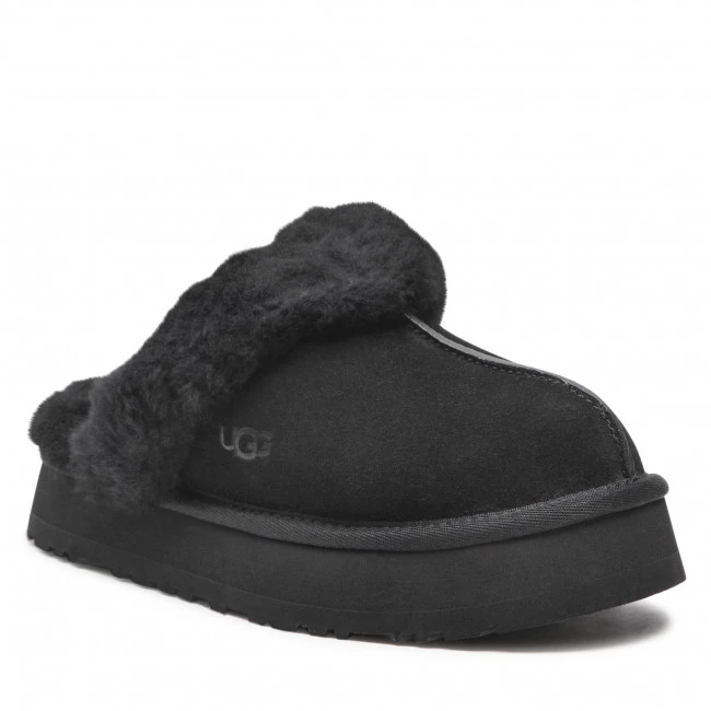 Femme Chaussons UGG - W Disquette 1122550 Blk Noir 3 Femme Chaussons UGG - W Disquette 1122550 Blk Noir