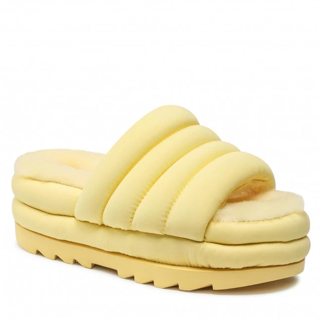 Femme Mules / Sandales De Bain UGG - W Maxi Slide 1126377 Bpdd Jaune 3 Femme Mules / Sandales De Bain UGG - W Maxi Slide 1126377 Bpdd Jaune