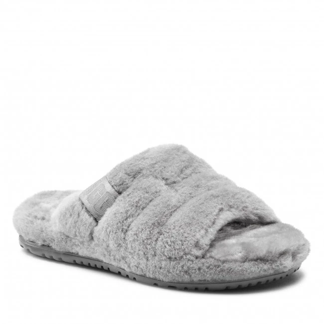 Homme Chaussons Ugg - M Fluff You 1117473 Mflf Gris 3 Homme Chaussons Ugg - M Fluff You 1117473 Mflf Gris