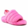 Femme Chaussons UGG - W Fluff Yeah Slide 1095119 Crnt Rose -Promos Ugg Magasin 01 0000301213123 rz