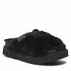Femme Mules / Sandales De Bain UGG - W Fuzz Sugar Cross Slide 1135131 BLK Noir -Promos Ugg Magasin 01 0000301216605 rz
