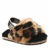 Enfant Chaussons UGG - T Fluff Yeah Slide Spotty 1134955T Nat Marron -Promos Ugg Magasin 01 0000301220114 rz