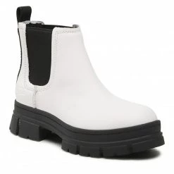 Femme Bottines Chelsea Ugg - W Ashton Chelsea 1130515 Wht Blanc