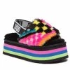 Femme Sandales UGG - W Disco Checks Slid 1130877 Blkm Multicolore