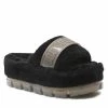 Femme Chaussons Ugg - W Fluffita Clear 1131971 Blk Noir