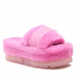 Femme Chaussons UGG - W Fluffita Clear 1131971 Crnt Rose
