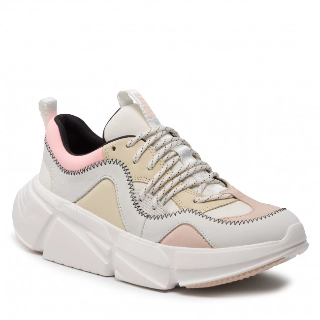 Femme Sneakers UGG - W Calle Lace 1125021 Whm Beige, Multicolore 3 Femme Sneakers UGG - W Calle Lace 1125021 Whm Beige, Multicolore