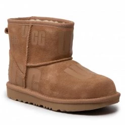 Enfant Chaussures UGG - Kids' Classic Mini Scatter Graphic 1134952K Che Marron
