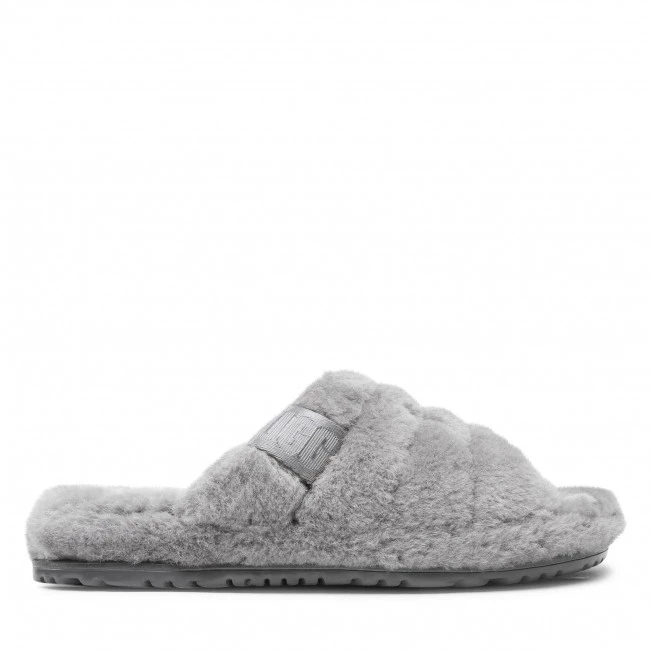 Homme Chaussons Ugg - M Fluff You 1117473 Mflf Gris 4 Homme Chaussons Ugg - M Fluff You 1117473 Mflf Gris â Image 2