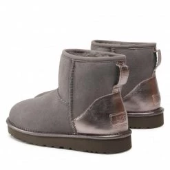 Femme Chaussures UGG - W Classic Mini Shine 1120872 Chrc Gris -Promos Ugg Magasin 03 0000208969970 rz