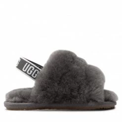 Enfant Chaussons Ugg - I Fluff Yeah Slide And Lovey 1124941I Chrc Gris -Promos Ugg Magasin 03 0000300309919 ks