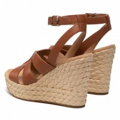 Femme Espadrilles UGG - W Careena 1128251 Clthr Marron -Promos Ugg Magasin 03 0000300314296 is