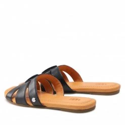 Femme Mules / Sandales De Bain UGG - W Teague 1119750 Blle Noir -Promos Ugg Magasin 03 0000300316290 rz