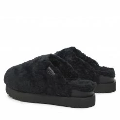 Femme Chaussons UGG - W Fuzz Sugar Slide 1135132 Blk Noir -Promos Ugg Magasin 03 0000301216735 rz
