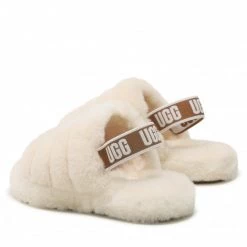 Unisexe Chaussons Ugg - K Fluff Yeah Slide 1098494K Nat Beige -Promos Ugg Magasin 03 0000301218388 rz