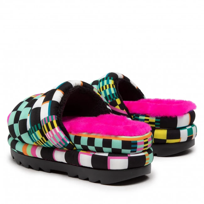 Femme Mules / Sandales De Bain UGG - W Maxi Checks Slide 1130842 Blkm Multicolore 5 Femme Mules / Sandales De Bain UGG - W Maxi Checks Slide 1130842 Blkm Multicolore – Image 3