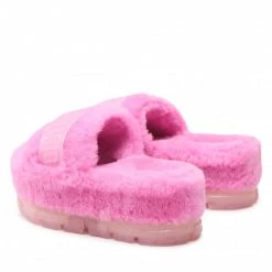 Femme Chaussons UGG - W Fluffita Clear 1131971 Crnt Rose -Promos Ugg Magasin 03 0000301231738 rz