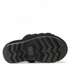 Femme Mules / Sandales De Bain UGG - W Maxi Slide 126377 Blk Noir -Promos Ugg Magasin 04 0000300315736 rz