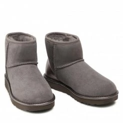 Femme Chaussures UGG - W Classic Mini Shine 1120872 Chrc Gris -Promos Ugg Magasin 05 0000208969970 rz