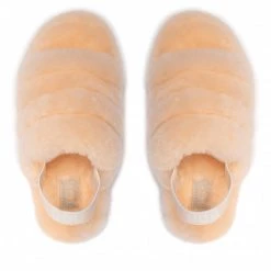 Femme Chaussons UGG - W Fluff Yeah Slide 1095119 Pfz Orange -Promos Ugg Magasin 05 0000300313848 ks