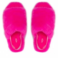 Femme Chaussons UGG - W Fluff Yeah Slide 1095119 Typn Rose -Promos Ugg Magasin 05 0000300313862 ks