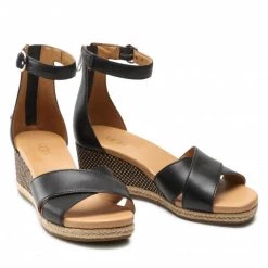 Femme Sandales UGG - W Eugenia 1124990 Blle Noir -Promos Ugg Magasin 05 0000300314722 rz