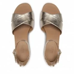 Femme Sandales UGG - W Eugenia 1128356 Pgmt Or -Promos Ugg Magasin 05 0000300314753 pa