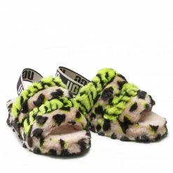 Femme Chaussons UGG - W Fluff Yeah Animal 1127073 Klm Multicolore -Promos Ugg Magasin 05 0000300314807 rz