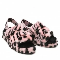 Femme Chaussons UGG - W Fluff Yeah Animal 1127073 Pslp Rose -Promos Ugg Magasin 05 0000300314814 rz