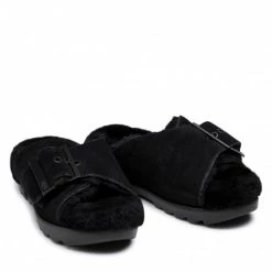 Femme Mules / Sandales De Bain UGG - W Outslide Buckle 1125048 Blks Noir -Promos Ugg Magasin 05 0000300315699 rz