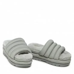 Femme Mules / Sandales De Bain UGG - W Maxi Slide 1126377 CBB Gris -Promos Ugg Magasin 05 0000300315767 rz