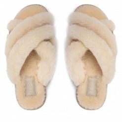 Femme Chaussons UGG - W Scuffita 1123572 San Beige -Promos Ugg Magasin 05 0000300316023 ph