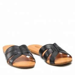 Femme Mules / Sandales De Bain UGG - W Teague 1119750 Blle Noir -Promos Ugg Magasin 05 0000300316290 rz