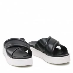 Femme Mules / Sandales De Bain UGG - W Zayne Crossband 1128635 Blle Noir -Promos Ugg Magasin 05 0000300316498 rz