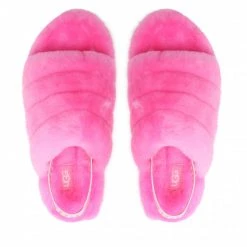 Femme Chaussons UGG - W Fluff Yeah Slide 1095119 Crnt Rose -Promos Ugg Magasin 05 0000301213123 rz