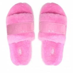Femme Chaussons UGG - W Fluffita Clear 1131971 Crnt Rose -Promos Ugg Magasin 05 0000301231738 rz