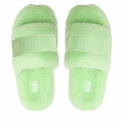 Femme Chaussons Ugg - W Fluffita Clear 1131971 Ptgn Vert -Promos Ugg Magasin 05 0000301231752 rz