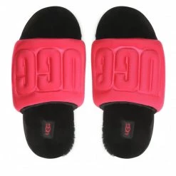 Femme Chaussons Ugg - W Maxi Graphic Slide 1131992 Rhbl Rose -Promos Ugg Magasin 05 0000301231943 rz