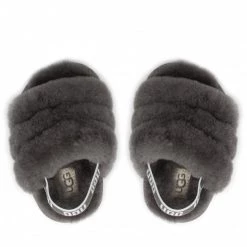 Enfant Chaussons Ugg - I Fluff Yeah Slide And Lovey 1124941I Chrc Gris -Promos Ugg Magasin 06 0000300309919 ks