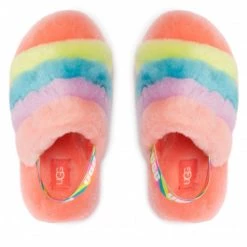 Enfant Chaussons UGG - K Fluff Yeah Slide 1124925K Pbtn Multicolore -Promos Ugg Magasin 06 0000300310212 plj