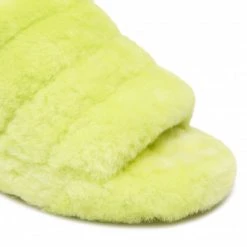 Femme Chaussons UGG - W Fluff Yeah Slide 1095119 Klm Vert -Promos Ugg Magasin 06 0000300313800 rz